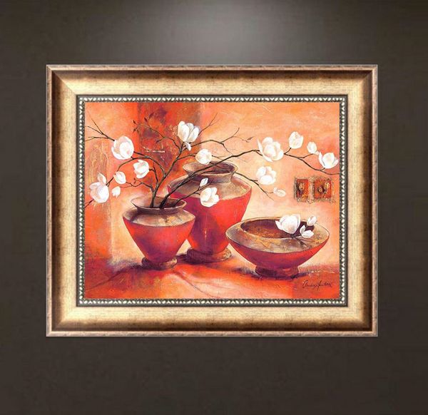 Compre Florero Clasico Pintura De La Flor Diy 5d Diamante Puntada