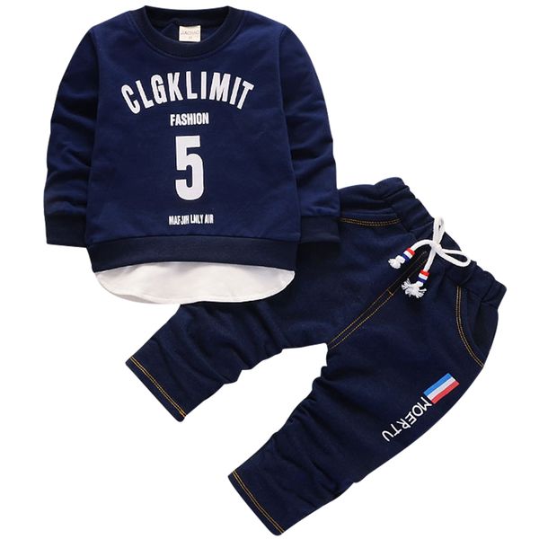 

новая весна и осень с длинным рукавом детские мальчиков младенца хлопка цифровая печать повседневный топ брюки джентльмен костюм мальчиков д, White