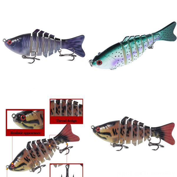 

1hqhn fishing tackle box 5 hold bait type luya (10cm box * 15.5g) can grid 5 fake baits