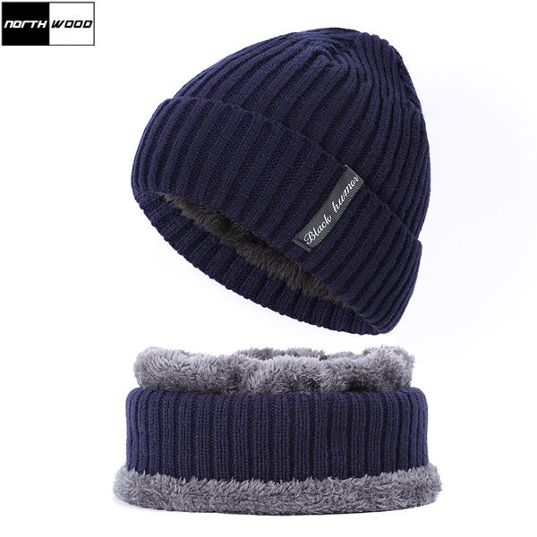 

northwood] brand mens thicken winter beanie hat neck scarf cap plus velvet skullies beanies women beanie hats knitted hat ski