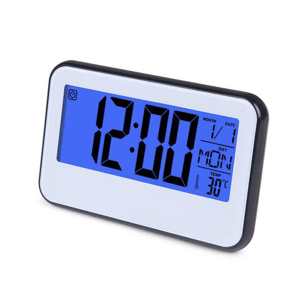 

july's song led digital alarm clocks date week temperature electronic table watch voice control night light snooze desk clock
