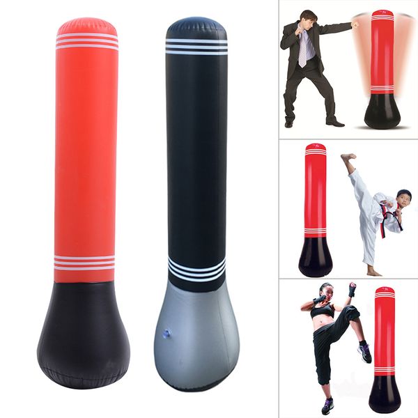 

1.5m inflatable punching bag column stand fitness kick boxing training tumbler sandbag for kid mck99