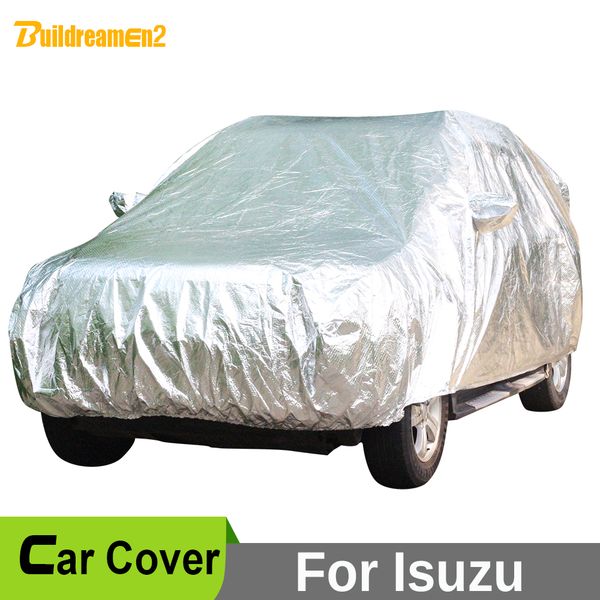 

buildreamen2 car cover suv sun snow hail rain dust scratch protection cover waterproof for isuzu axiom vehicross amigo trooper