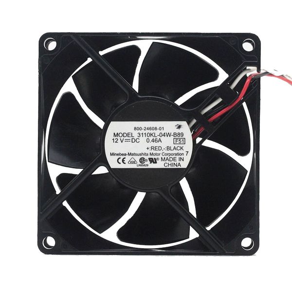 

brand new nmb 3110kl-04w-b89 8025 8cm 12v 0.46a ultra-durable double ball bearing fan for nmb 80*80*25mm