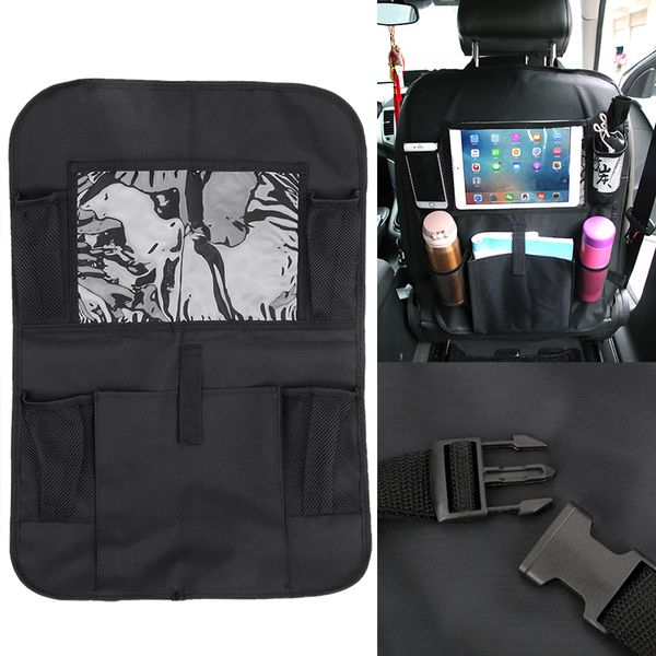 

car seat back storage bag drink tissue phone pad holder stowing tidying trunk organizer automobiles accessories backseat pockets
