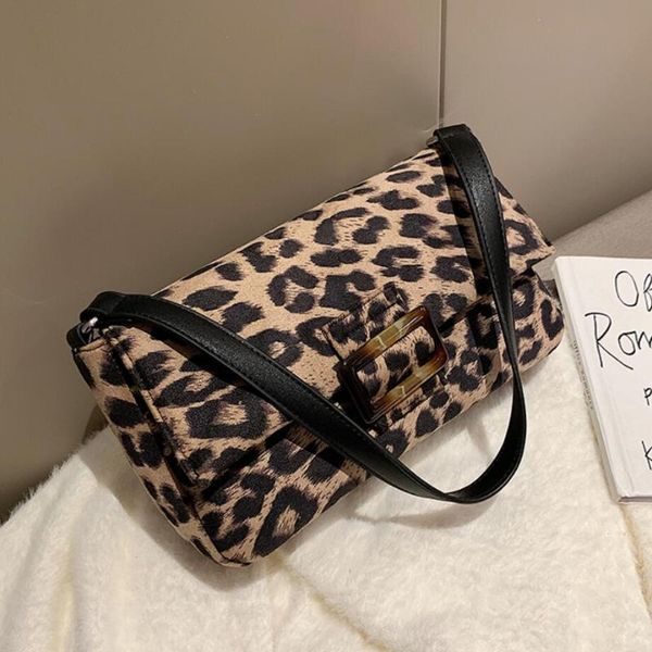 

lady tote bag 2020 fashion new pu leather women's handbag leopard shoulder bags