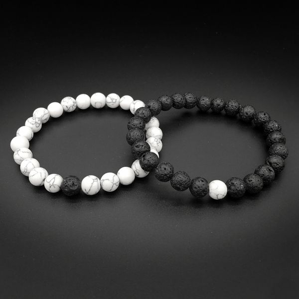 

Lava tone bead bracelet natural black e ential oil diffu er ela tic bracelet volcanic rock beaded hand tring yoga chakra men bracelet