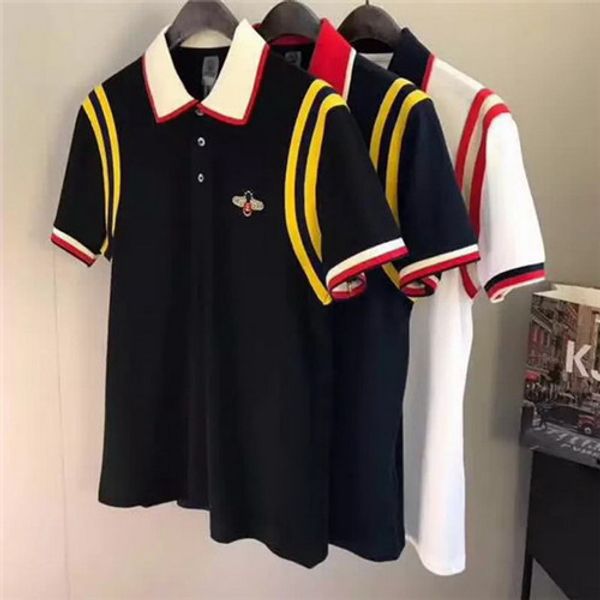 

2020 fashion brand designer polos men casual t shirt embroidered medusa cotton polo shirt high street collar luxury polos shirts, White;black