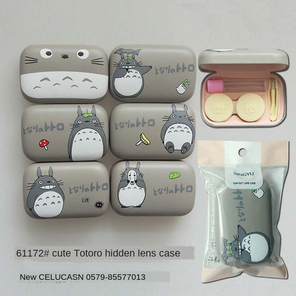 

totoro cartoon invisible case glasses case nursing glasses nursing box contact box 1178