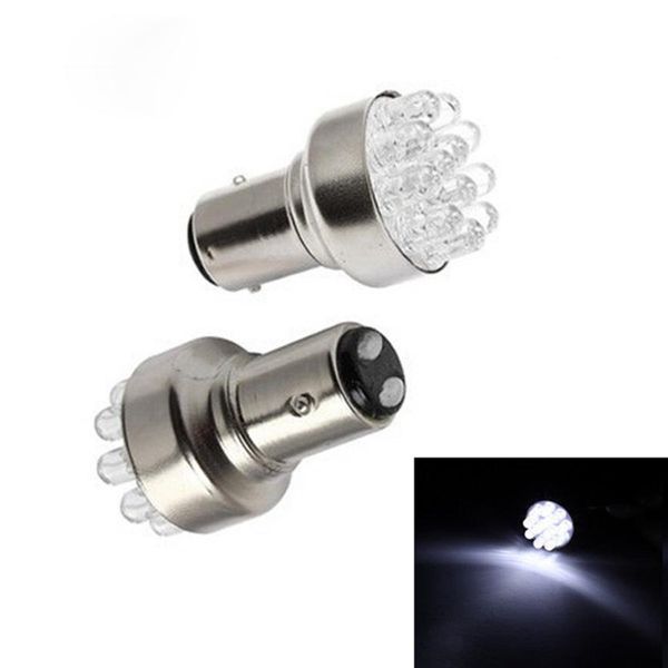 

super bright 2x ba15d bright white 1157 12-smd led car brake turn signal stail light bulb side marker/taillight/backup h0222