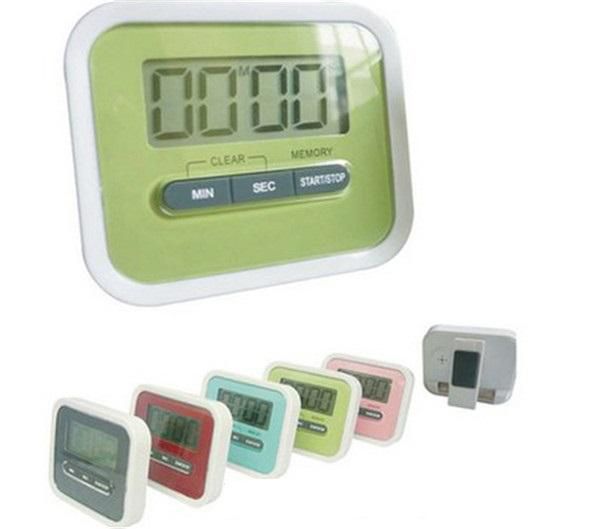 

christmas gift digital kitchen count down/ up lcd display timer /clock alarm with magnet stand clip