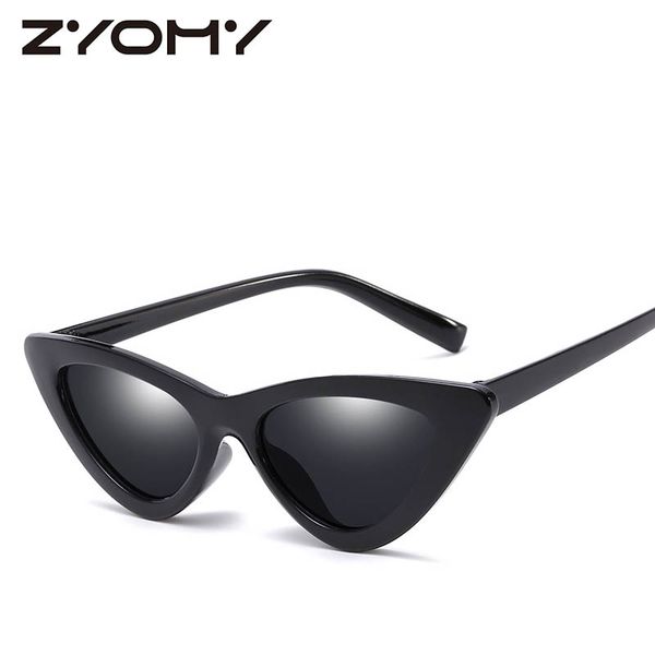 

sunglasses women uv400 cat eye driving goggle retro brand women sunglasses, White;black