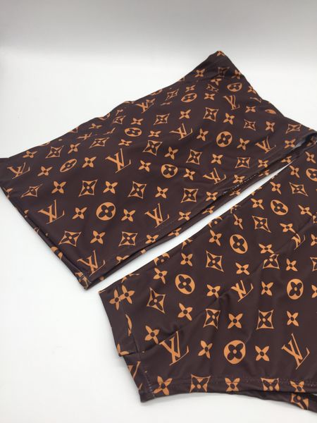 

BL11 2019 New Fashion Two Piece Swimsuit Womens Plus Size Swimwear Retro Vintage Bathing Suits Beachwear Print Swim Wear S-XL