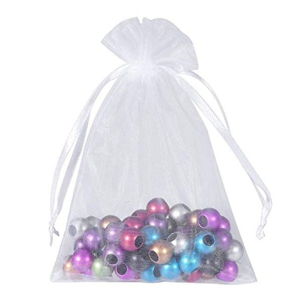 

white organza bags 12x17cm large