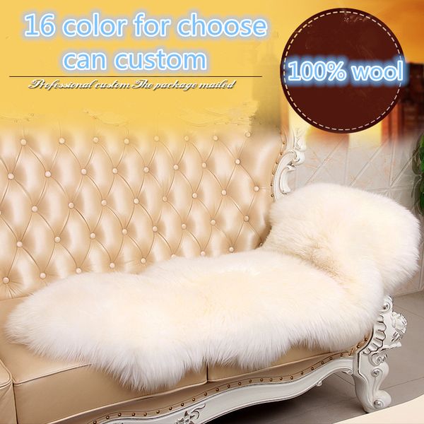 

soft 100% real sheepskin shaggy wool area rugs and carpet for living room chair cover luxury keep warm thicken home mats tapis
