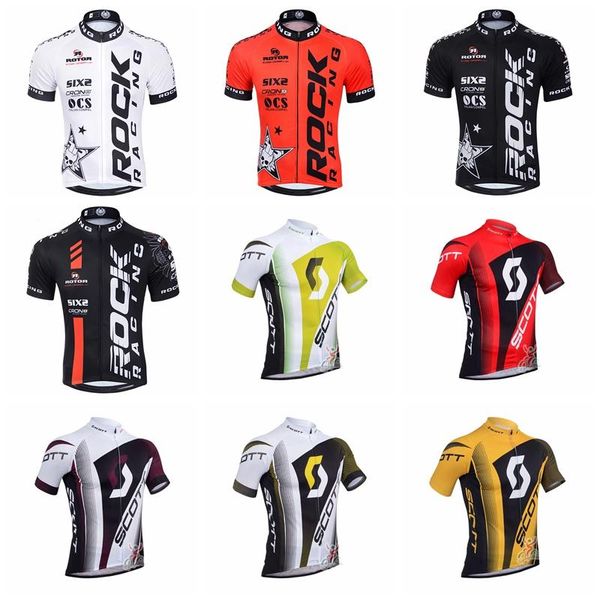 

Горячая 2019 ROCK RACING Скотт с коротким рукавом Велоспорт Джерси мужская команда лето