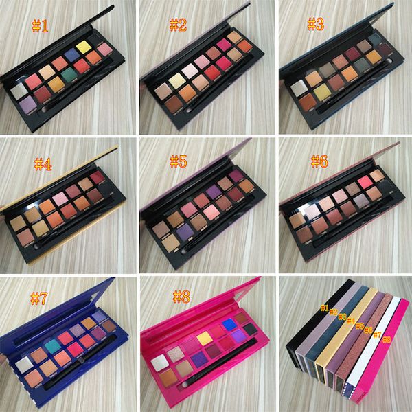 

Factory quality tock ana brand makeup riviera 14 color fa hion modern eye hadow palette limited aly a eye hadow pallete with bru h