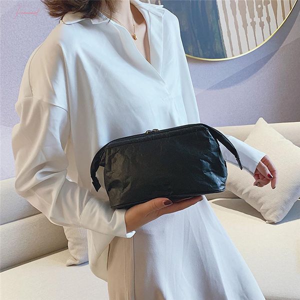 

womens kraft paper handbag 2020 fashion waterproof shoulder messenger bags ladies clutch bag purse bolsas mujer 40