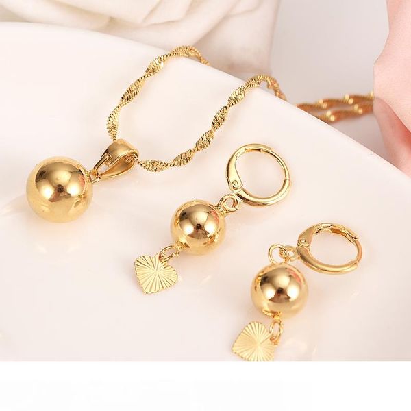 

удивительная европа бисер набор цепочка свадьба 18 k желтое тонкое золото gf многослойное ожерелье серьги журавль сердце индийские ювелирные, Silver