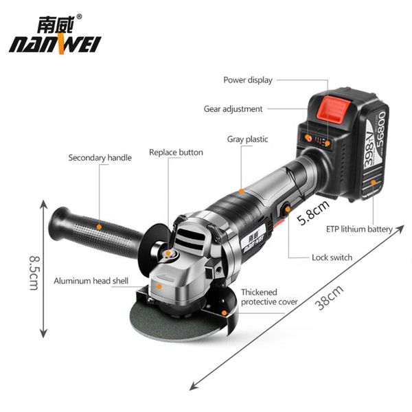 

variable speed ​​electric angle grinder машина угловая мощность шлифовального инструмента для резки шлифовального металл дерево