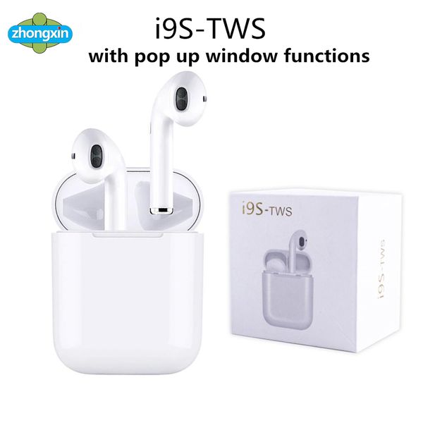 

I9 tw wirele bluetooth headphone ture tereo 5 0 earphone earbud upport pop up window with ilicone protector ca e anti lo t rope