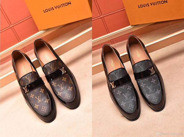 

newst leather shoes men dress shoe pointed business oxfords shoes for men lace up designer luxury men formal shoes, Black