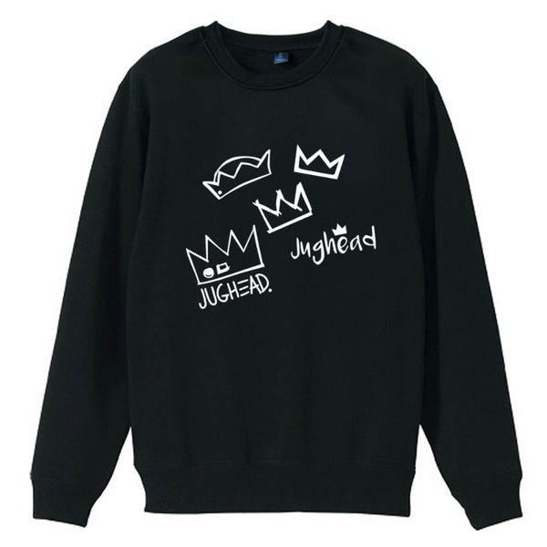 

jughead jones south side serpents girl woman sweatshirt pullover fleece crew neck couple clothes teenager ziiart, Black