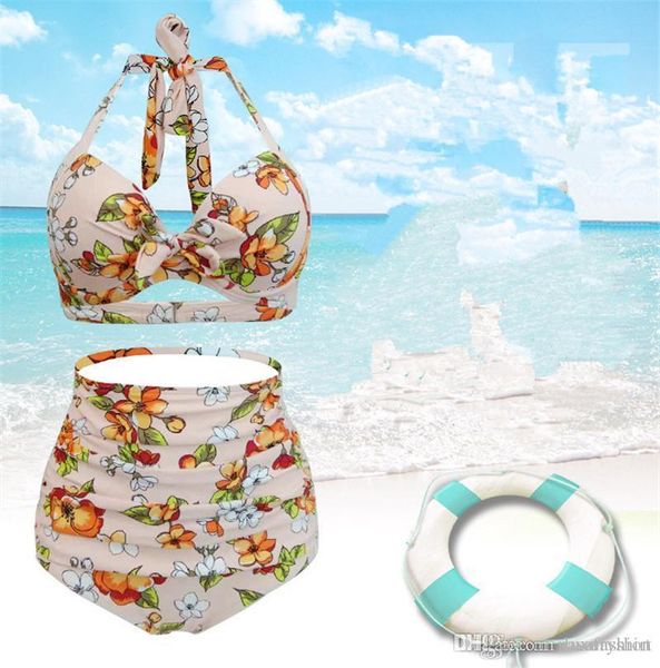 

floral 2pcs women summer designer bikinis fashion backless bathing suit plus size female casual apparel, White;black