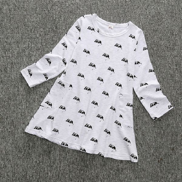 

spring autumn girls dress casual children's pure cotton cartoon printing cute baby girls o-neck long sleeves children's clothing, Red;yellow