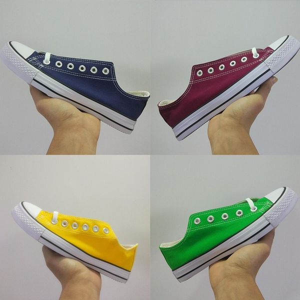 

2019 Fashion Luxury Designer Flats Sneakers Beige Butter Claret Men's Women's Canvas Shoes Classic All Star utility Trainers Casual Shoes