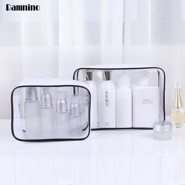 

cosmetic bags & cases women toiletries organizer waterproof bag portable outdoor transparent travel business toiletry pvc makeup