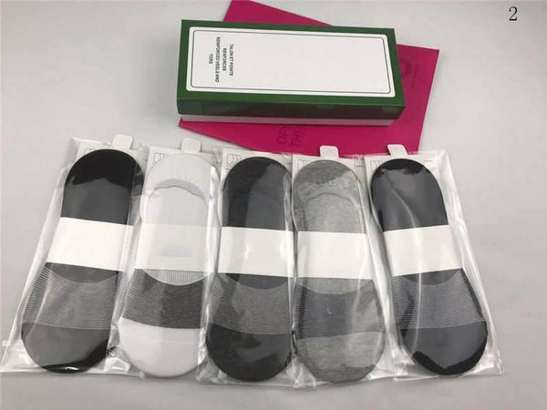 

designer socks mens sock womens printed designer knitted socks womens fashion trend underwear sock 5 pairs with boxs2, Black