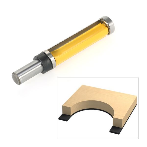 

1/2" shank pattern flush trim router bit 2-1/2" milling cutter & bottom bearing tool carpenter woodworking tools