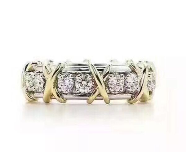 

925 sterling silver cross crystal wide ring ladies jewelry