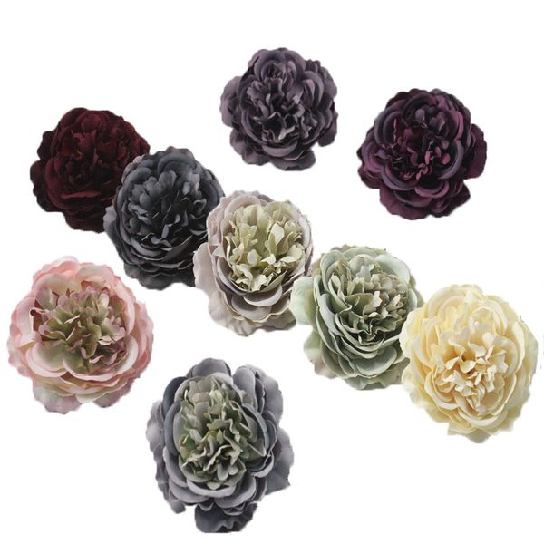

peony head flower artificial silk peony flower heads home party wedding decoration 8cm simulation fake flower head