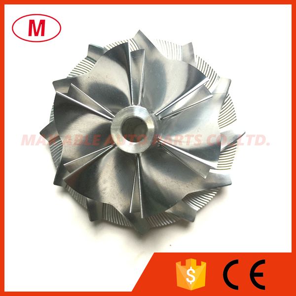 

gt15-25 702489-0005c 36.39/49.00mm 6+6 blades forward high performance turbo aluminum 2618/milling/turbo billet compressor wheel for audi/vw