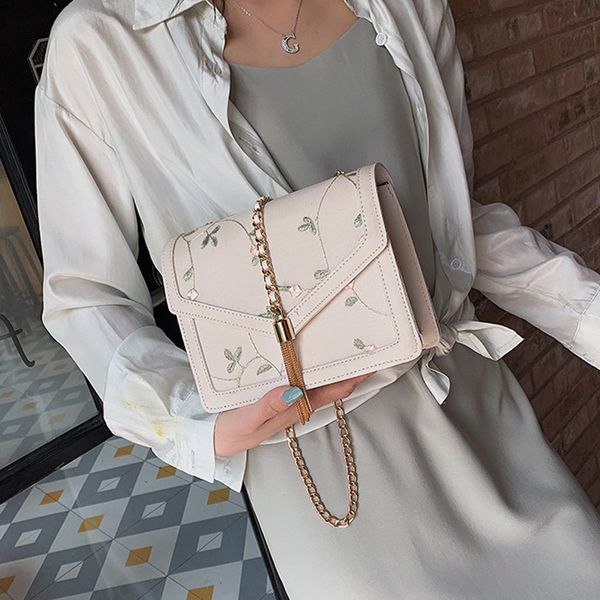 

jhd-korean fashion wild lace shoulder messenger bag chain small square bag tide