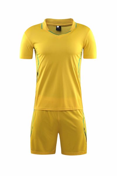 

men's custom soccer jerseys uniforms adult's personal football kits diy logo sponsor name number futbol club training suits yellow