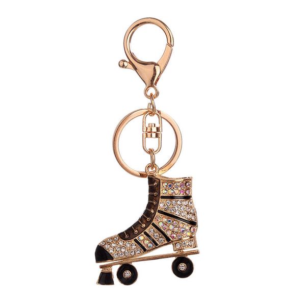 

lovely roller skates shoe keychain handbag men women car keychain pendant gift, Silver