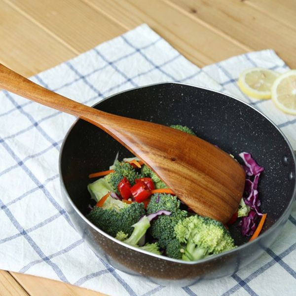 

cooking utensils spatula soup wooden hanging cookware durable lightweight spoon