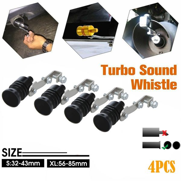 

4pcs turbo sound simulator whistle exhaust pipe tools oversized roar maker car auto exhaust pipe loud whistle sound maker #g10