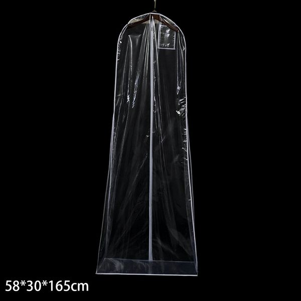 

extra large wedding dress storage bag long clothes bridal gown protector transparent protective case dustproof cover garment