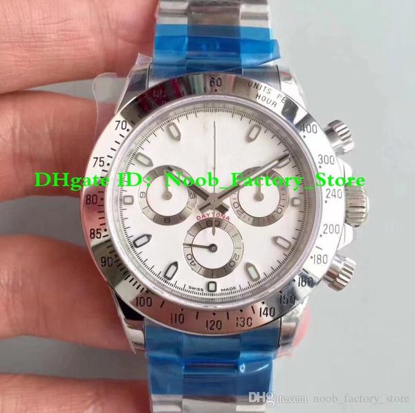 

super factory 116508 chronograph automatic cal.4130 watch 904l bracelet 116506 watches sport swiss cosmograph luminous wristwatches, Slivery;brown