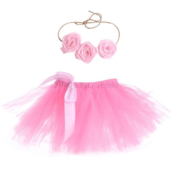 

baby girls tutu skirt hairband p prop costume outfit lovely #h055#