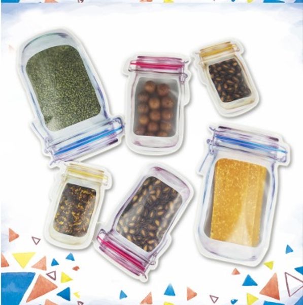 

100pcs children Reusable Food Bag set Sealer bread snack Storage Bags Fridge Food Biscuits Storage Containers Refrigerator Bag