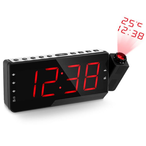 

multi-function led projection electronic alarm clock radio display new arrival sale