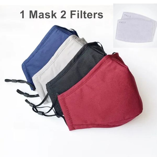 

Designer Face Masks Reusable Washable Dust Masks Carbon Filter Protective Reuseable Individual Package Anti Dust Cotton Fack Mask In Stock