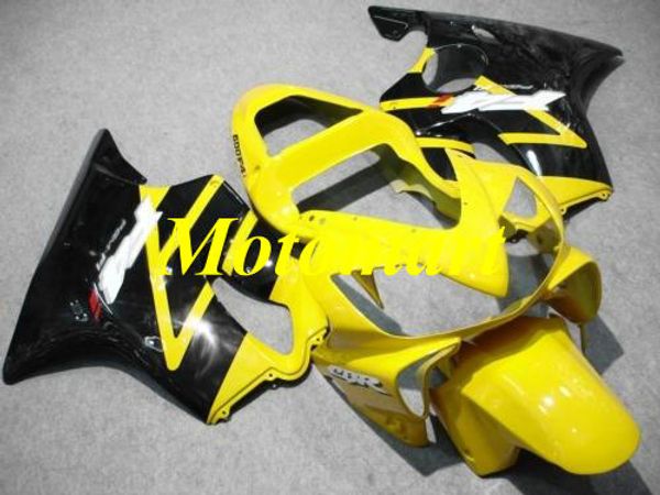 

injection mold fairing kit for honda cbr600f4i 01 02 03 cbr 600 f4i 2001 2002 2003 abs yellow black fairings set+gifts hj04