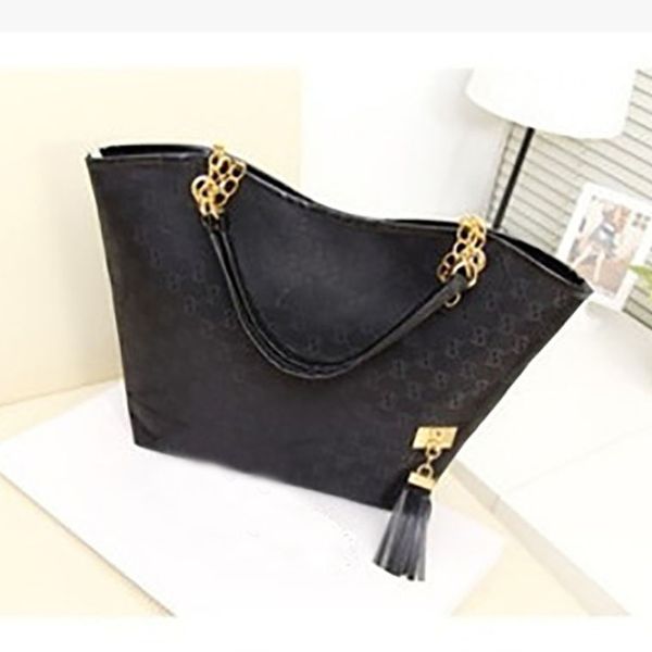 

designer bags canvas chain shoulder bags casual fashion handbag fringed decoration single shoulder chain bag 6 styles