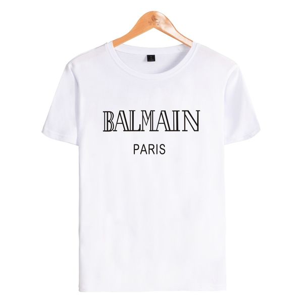 

2020 wholesale baimain letter t shirt new summer short sleeve for women and men popular design luxury tshirt ypf571, White;black